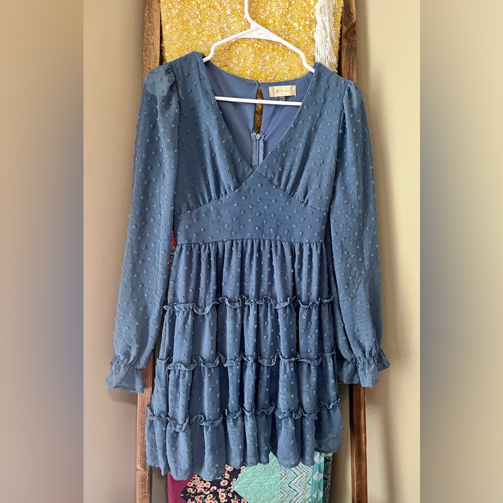 blue casual dress from altar’d state